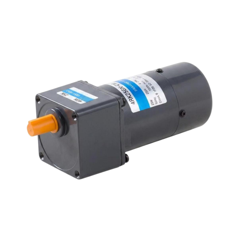 4rk25gncm 80mm 25w micro ac brake gear motor parallel shaft gearbox 1