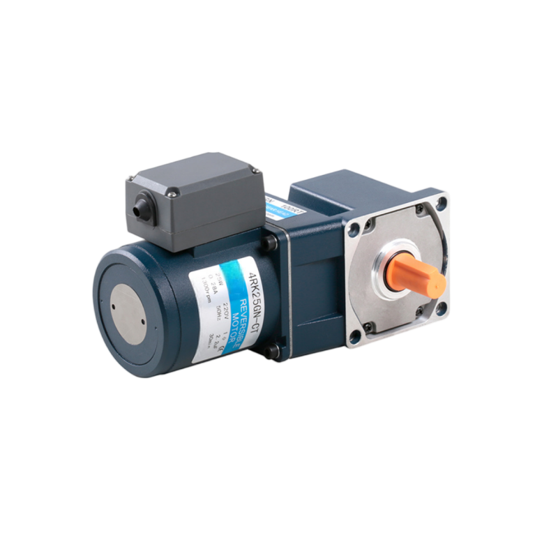 4rk25rgn 80mm 25w micro ac reversible gear motor right angel gearbox 1