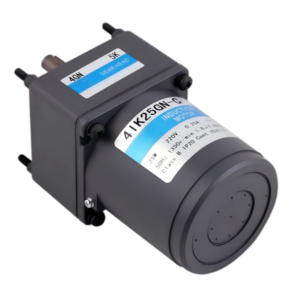 4IK25GN 80mm 25w micro ac induction gear motor parallel shaft gearbox 3