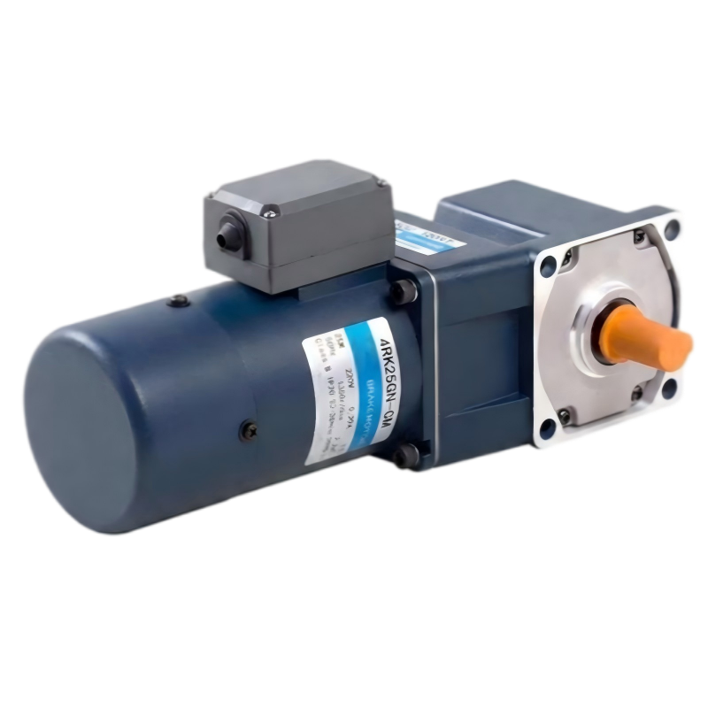 4rk25gncm 80mm 25w micro ac brake gear motor right angel gearbox 1