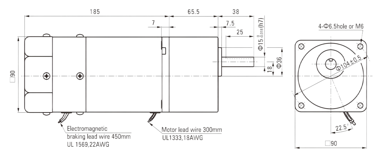5RK60GU-□MF 5RK90GU-□MF 5RK120GU-□MF (⌀15) 5rk90gu □mf(1)