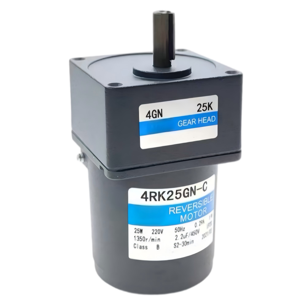 4RK25GN 80mm 25w micro ac reversible gear motor parallel shaft gearbox 3
