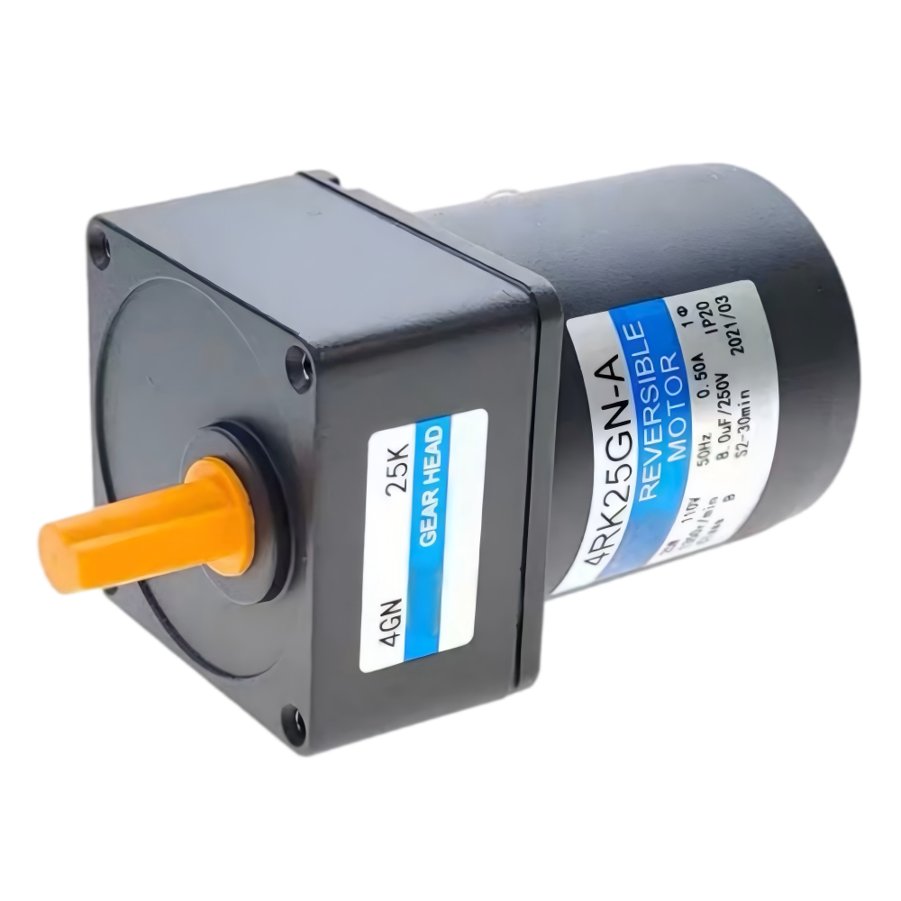 4RK25GN 80mm 25w micro ac reversible gear motor parallel shaft gearbox 5